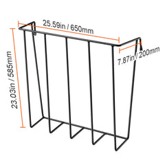 Livestock Hay Feeder 24 Gallons Wall Mounted Goat Hay Rack for Horses