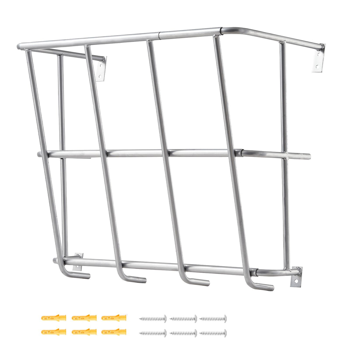 Livestock Hay Feeder 18.5 Gallons Wall Mounted Goat Hay Rack for Horses
