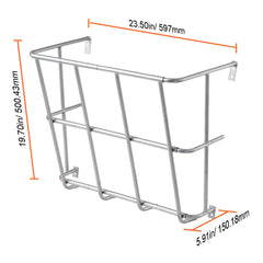 Livestock Hay Feeder 18.5 Gallons Wall Mounted Goat Hay Rack for Horses