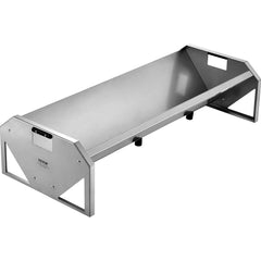 Livestock Feeding Trough, 22 Gallon Capacity, 45" Hay Feeder, Heavy Duty Steel Livestock Trough, Galvanized Steel Sheep Feeder Trough Feeding up to 10 Goats for Horse Sheep Hog Farm Sheds Pen