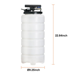 Fluid Extractor, 15 Liters Capacity, Pneumatic/Manual Oil Changer Vacuum Fluid Extractor with Dipstick and Liquid Suction Hose, Oil Extractor Change Pump for Automotive Fluids Vacuum Evacuation