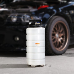 Fluid Extractor, 15 Liters Capacity, Pneumatic/Manual Oil Changer Vacuum Fluid Extractor with Dipstick and Liquid Suction Hose, Oil Extractor Change Pump for Automotive Fluids Vacuum Evacuation