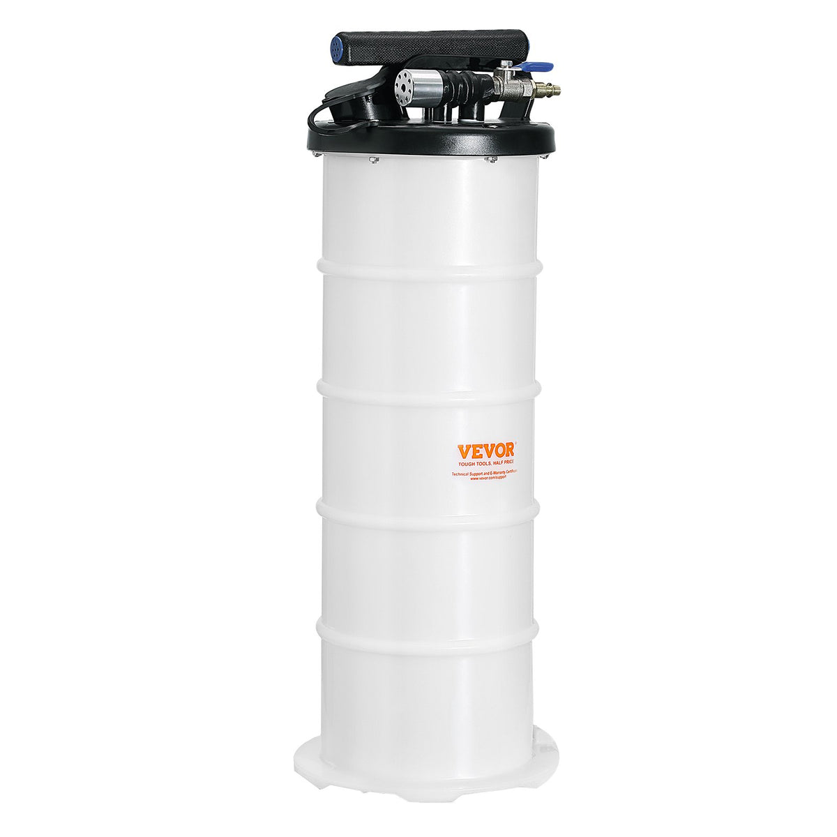 Fluid Extractor, 6.5 Liters Capacity, Pneumatic/Manual Oil Changer Vacuum Fluid Extractor with Dipstick and Liquid Suction Hose, Oil Extractor Change Pump for Automotive Fluids Vacuum Evacuation