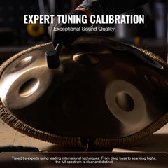 Handpan Drum 22 in 12 Notes D Minor Hand Drum Instrument with Mallet