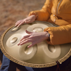 Handpan Drum 22 in 9 Notes D Minor Steel Hand Drum with Mallets for Adult