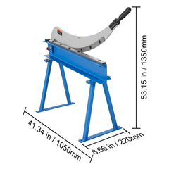 800mm Manual Hand Plate Shear for Metal Sheet Processing, Benchtop Cutter with Q235 Material, for Crafts Thick Steel Crafting, Heavy Duty Roll Press Machine for Builders, DIY Enthusiasts