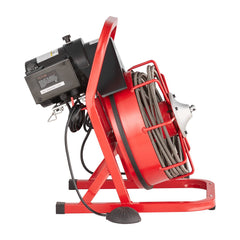 Drain Cleaner Machine Drain Auger 50FT x 3/8 Inch Manual Feed & 4 Cutters