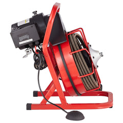 Drain Cleaner Machine Drain Auger 50FT x 1/2 Inch Manual Feed & 4 Cutters