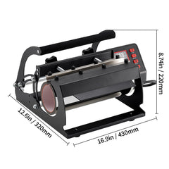 Tumbler Heat Press Machine 11-30oz Mug Press Sublimation Tumblers Black