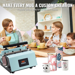Tumbler Heat Press Machine 11-30oz Mug Press Sublimation Tumblers Green
