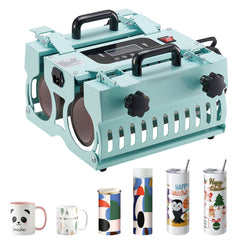 Tumbler Heat Press Machine 2 Station Heaters 11-30oz Mug Press Sublimation
