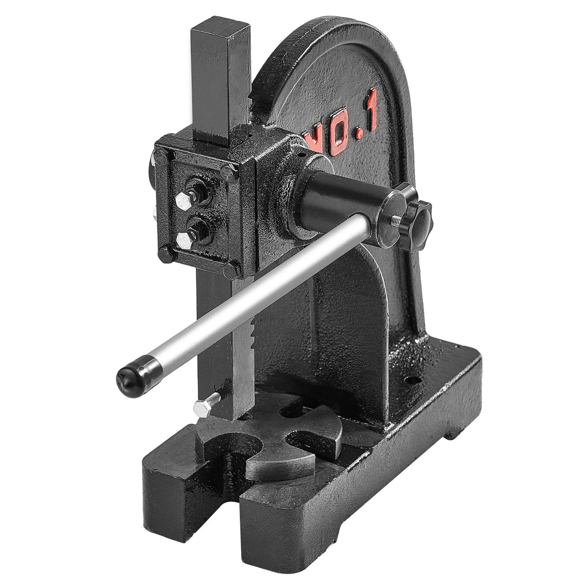Arbor Press, 1 Ton Manual Arbor Press, 5.9" Maximum Height, Cast Iron Heavy-duty Manual Desktop Arbor Press, Precision Hand Press for Stamping, Bending, Stretching, Forming