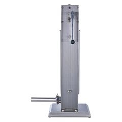 Manual Sausage Stuffer, 7 L / 15 LBS Vertical Sausage Machine, Dual-Speed Meat Stuffer, Made of Food-Grade 304 Stainless Steel, Includes 5 Stuffing Tubes, for Home Kitchen Restaurant Commercial