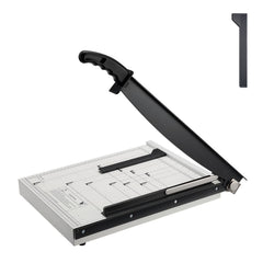 Paper Cutter, Guillotine Trimmer, 381 mm Cut Length, 16 Sheets Capacity, Heavy Duty Guillotine Paper Cutter with Guard Rail/Blade Lock for Cardstock/Cardboard, Paper Trimmer for Home Office