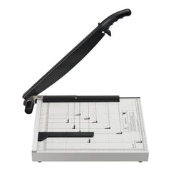 Paper Cutter, Guillotine Trimmer, 381 mm Cut Length, 16 Sheets Capacity, Heavy Duty Guillotine Paper Cutter with Guard Rail/Blade Lock for Cardstock/Cardboard, Paper Trimmer for Home Office