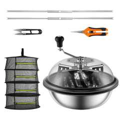 Leaf Bowl Trimmer 16'' Manual Bud Trimmer with Stainless-Steel Blades