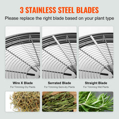 Leaf Bowl Trimmer, 24'' Trimmer Bowl, Manual Bud Trimmer with Stainless-Steel Blades for Twisted Spin Cut, Clear Visibility Dome and Hand Pruner Included, for Cutting Leaves, Buds, Flowers