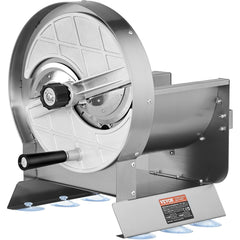 Manual Vegetable Fruit Slicer, 0-0.5"/0-12mm Thickness Adjustable Commercial Slicer Machine, Stainless Steel Food Cutter Slicing Machine with 2 Spare Blades, for Potato, Cucumber, Lemon, Tomato