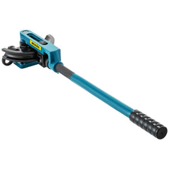 Pipe Tube Bender, 3/8" to 1" Manual Pipe Tube Bender, with 7 Dies, Heavy Duty Tube Bender Tubing of Steel Metal Copper, for Repair Shops, Blue