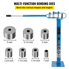YP-38 Metal Bender 1"-3" Flat Bar Square Rod Bending 7 Dies w/ Floor Stand
