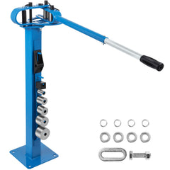 YP-38 Metal Bender 1"-3" Flat Bar Square Rod Bending 7 Dies w/ Floor Stand
