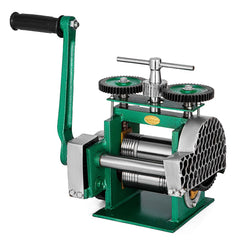 Combination Rolling Mill Machine Roller Width: 120 mm, Roller Diameter: 55 mm Rolling Mill Jewellery 85mm Roller Width Flat Rolling Manual Jewelry Press Tabletting Tool Jewelry DIY Tools