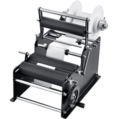 Manual Round Labeling Machine, 15-20pcs/min, Bottle Label Applicator for Round Bottles, Adjustable Manual Round Bottle Labeler Suitable for Round Bottle Diameter 20-120 mm (with Pressing Bar)