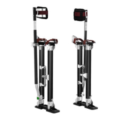 Drywall Stilts, 61-101.6 cm Adjustable Aluminum Tool Stilts with Protective Knee Pads, Durable and Non-slip Work Stilts for Sheetrock Painting, Walking, Taping, Black