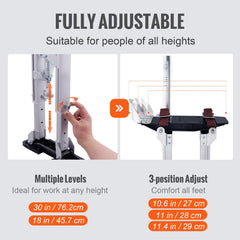 Drywall Stilts Aluminum Tool Stilts 45.7-76.2cm Adjustable Painting Taping