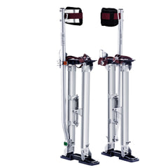 Drywall Stilts, 24''-40'' Adjustable Aluminum Tool Stilts with Protective Knee Pads, Durable and Non-Slip Work Stilts for Sheetrock Painting, Walking, Taping, Silver