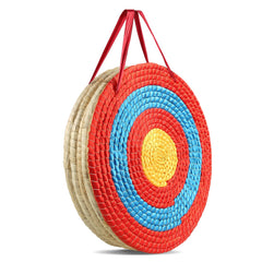 Archery Target, 5 Layers 20" Arrow Target, Traditional Solid Straw Round Archery Target Shooting Bow, Hand-Made Arrows Target, Coloured Rope Target for Backyard Outdoor Hunting Shooting Practice