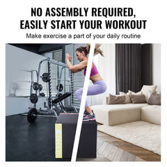 3 in 1 Plyometric Jump Box, 30/24/20 Inch Foam Plyo Box, Platform & Jumping Agility Box, Anti-Slip Fitness Exercise Step Up Box for Home Gym Training, Conditioning Strength Training, Black
