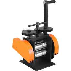 Rolling Mill, 1.77"/45 mm Jewelry Rolling Mill Machine, 1: 2.4 Gear Ratio, 3-in-1 Multi-function Rolling Mill, 0-6 mm Press Thickness for Metal Jewelry Making Sheet Square Wire Semicircle