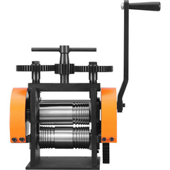 Rolling Mill, 1.77"/45 mm Jewelry Rolling Mill Machine, 1: 2.4 Gear Ratio, 3-in-1 Multi-function Rolling Mill, 0-6 mm Press Thickness for Metal Jewelry Making Sheet Square Wire Semicircle