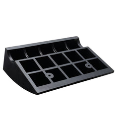 Rubber Curb Ramp 15.2 cm Rise Height Sidewalk Curb Ramp, 37 cm Width 49.1 cm Length Driveway Ramp for Curb, 15T Heavy Duty Rubber Ramp for Forklifts, Trucks, Buses, Cars, Wheelchairs, Bikes