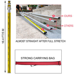 Super Combination 1.65m Aluminum Tripod + 5m Staff For Rotary Laser Leveltop