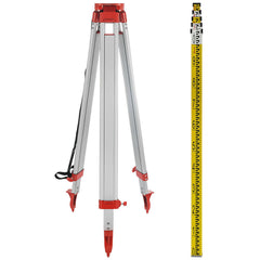 Super Combination 1.65m Aluminum Tripod + 5m Staff For Rotary Laser Leveltop