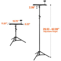 Projector Stand Laptop Stand Tripod Adjustable Height from 26.97 to 63 in