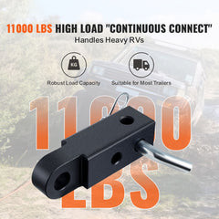 50mm Trailer Shackle Hitch Receiver Heavy Duty Tow Recovery for Truck Jeep