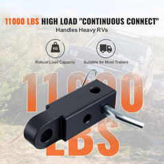 50mm Trailer Shackle Hitch Receiver Heavy Duty Tow Recovery for Truck Jeep