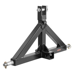 3 Point Hitch Receiver with 2 in Receiver, 3pt Quick Hitch Attachment, 3,000 lbs Capacity, Heavy Duty Tractor Tow Drawbar Adapter, Compatible with Kubota, Mahindra, John Deere, Massey Ferguson