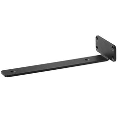 Shelf Bracket, 31cmL x 10cmW x 4.5cmH 6 Pcs, Heavy Duty Floating Shelf Brackets, Brackets for Shelves, 5mm Thick Matte Black L Shelf Bracket,Steel Shelving Brackets with 72.6 kg Load Capacity