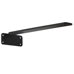 Shelf Bracket, 31cmL x 10cmW x 4.5cmH 6 Pcs, Heavy Duty Floating Shelf Brackets, Brackets for Shelves, 5mm Thick Matte Black L Shelf Bracket,Steel Shelving Brackets with 72.6 kg Load Capacity