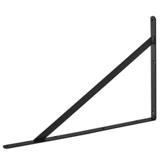 Shelf Bracket, 46 x 30.5 cm 12 Pcs, Heavy Duty Floating Shelf Brackets, Brackets for Shelves, 3mm Thick Matte Black Triangle Shelf Bracket,Steel Shelving Brackets with 72.6 kg Load Capacity