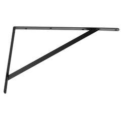 Shelf Bracket, 46 x 30.5 cm 12 Pcs, Heavy Duty Floating Shelf Brackets, Brackets for Shelves, 3mm Thick Matte Black Triangle Shelf Bracket,Steel Shelving Brackets with 72.6 kg Load Capacity