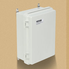 Outdoor Electrical Junction Box, 300 x 200 x 180 mm, ABS Plastic Electrical Enclosure Box with Hinged Cover Stainless Steel Latch, IP67 Dustproof Waterproof for Outdoor Electrical Projects