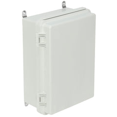 Outdoor Electrical Junction Box, 430 x 330 x 180 mm, ABS Plastic Electrical Enclosure Box with Hinged Cover Stainless Steel Latch, IP67 Dustproof Waterproof for Outdoor Electrical Projects, 17 x 13 x 7 inch