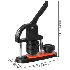 Button Maker Machine, 2.28 inch/58mm Pin Maker, Installation-Free Badge Punch Press Kit, Children DIY Gifts Button Making Supplies with 100pcs Button Parts, Circle Cutter, Magic Book