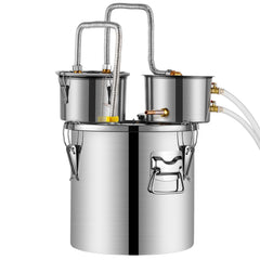 Moonshine Still Water Alcohol Distiller 13.2Gal w/Thumper Keg & Water Pump
