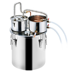 Moonshine Still Water Alcohol Distiller 8Gal w/Thumper Keg & 8W Water Pump